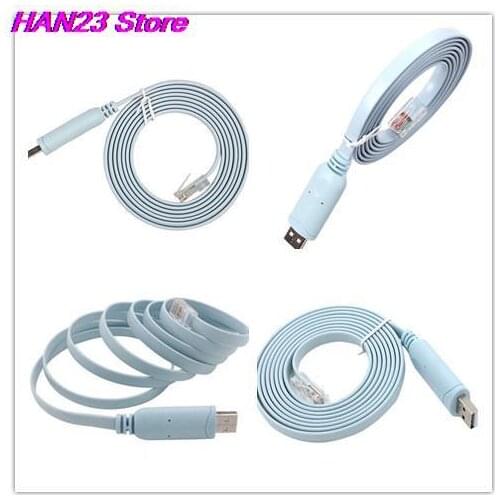1.8M usb rs232 to rj45 console cable for Cisco H3C HP Arba Huawei Fortinet router ftdi usb console cable FTDI 744664241835 A7H5