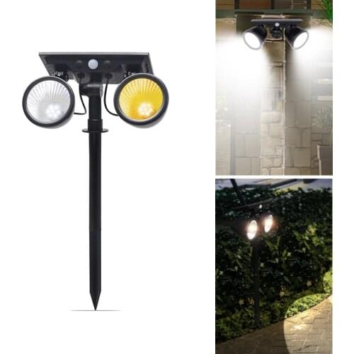 14LED Adjustable Solar Spotlight Solar Garden Light IP65 Super Bright Landscape Wall Light Outdoor Light Change Color Solar Lamp