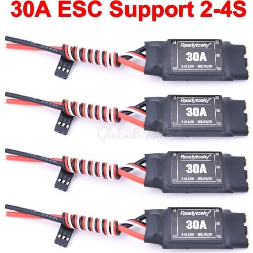 4PCS 30A 2-4S ESC Electronic Speed Controller with 5V / 2A BEC For F450 F550 RC Quadcopter Multicopter