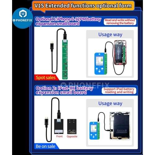 5 in 1 JC V1S Face ID Dot Matrix Display Original Color Touch Shock Fingerprint Battery Programmer for iPhone 7 8 X XS MAX 11 12
