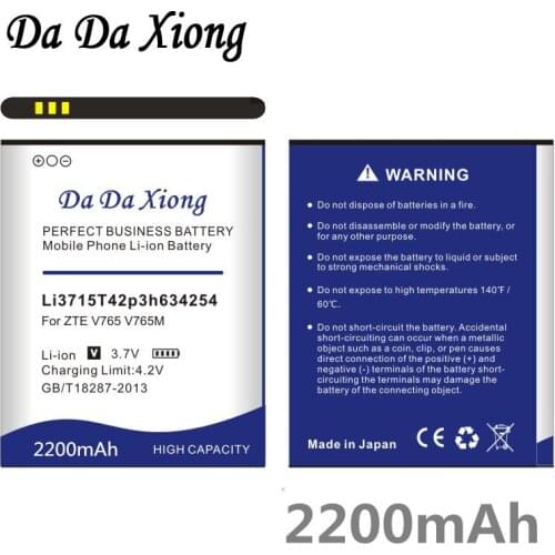 Da Da Xiong 2200mAh Li3715T42p3h634254 Battery for ZTE V765 V765M battery