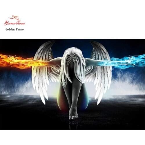 Diamond Painting Full Square 5D Diy Daimond Embroidery Diamant Mosaic Sale Displasy Broderie Diamant "Angel And Wings" 01