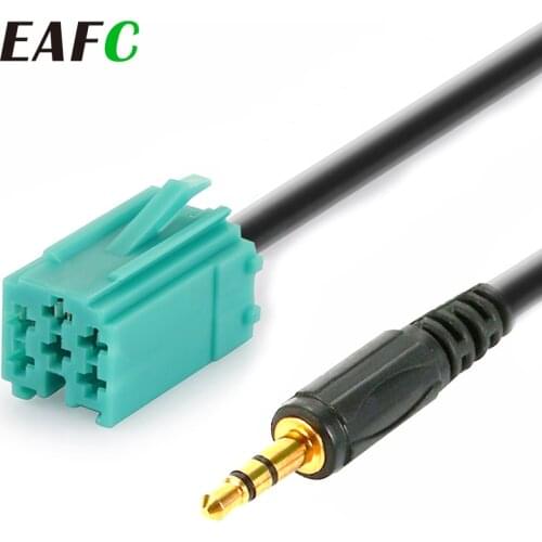Cars 3.5mm AUX CD Stereo Audio Line Input Cable For Renault Clio Megane Espace Kangoo Laguna 2005 2006 2007 2008 2009 2010 2011