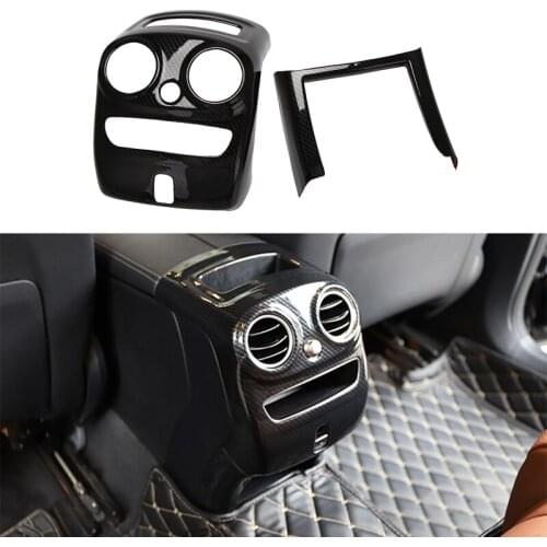 Car Rear Armrest Box Air Conditioning Outlet Covers Trim Frame Protection Accessories for Mercedes Benz GLC 2020-2021