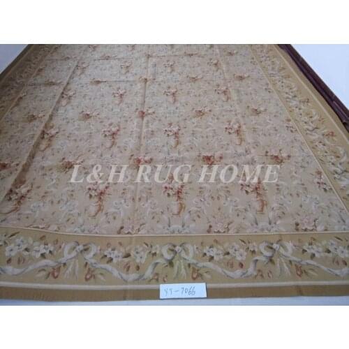 Free shipping 10'x14' Aubusson rugs Floral design for modern home decoration