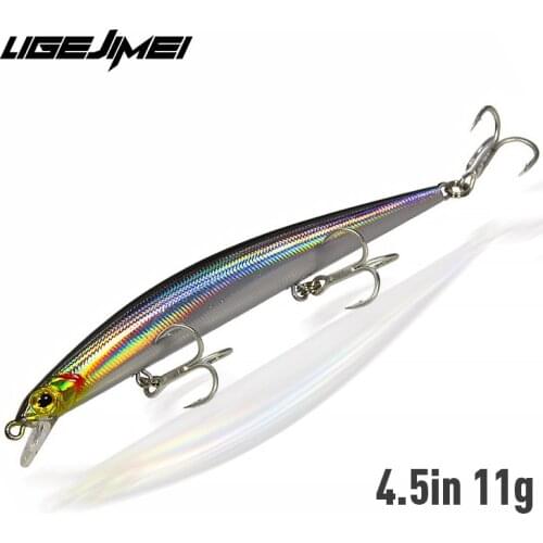 Minnow Lure Wobler Fishing Bass-Lure 4.5in 11g Iscas Artificiais Top Water Lure Fishing Tackle Hard Bait Trout Sea Fishing New