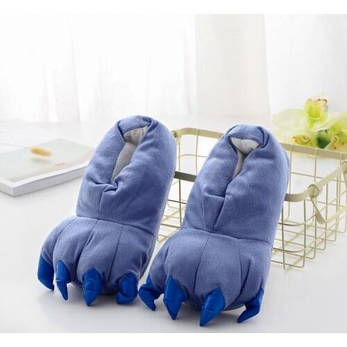 Unicorn Kigurumi Pajamas Paw Shoes Unicorn Slippers for Kids Baby Slippers Boy Girl Men Winter Warm Shoe Blue Animal Claw Casual