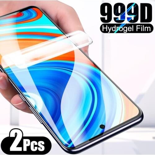 2Pcs Hydrogel Film For Xiaomi Redmi Note 9 8 7 6 Pro Max 9T 9S 9A 9C 8T Soft Screen Protector Redmi 8A 7A Full Cover Not Glass