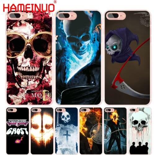 HAMEINUO Skull Ghost cell phone Cover case for iphone 4 4s 5 5s SE 5c 6 6s 7 8 X plus