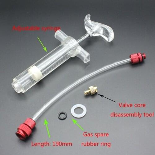 Tubeless Tyre Sealant Injector MTB Mountain Road Bike Bicycle Cycling Tire Filling Tool Syringe Puncture Repair Kit