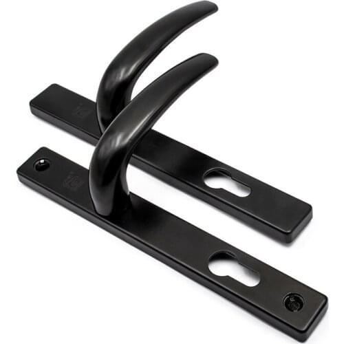 Insulated Black Flat Door Kitchen Bathroom Balcony With Safety 193X85 Simple Passage Door Lock