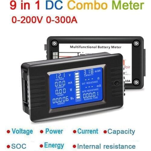 DYKB DC Combo Meter Battery Monitor Voltage Current Power Capacity Internal resistance/SOC/time / impedance Tester volt amp