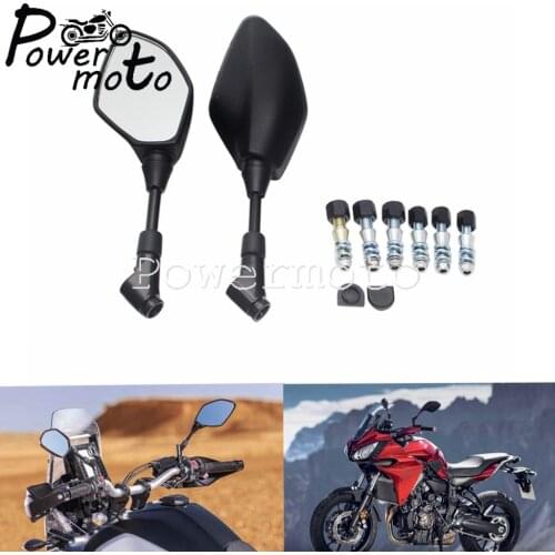 Motorcycle Black Rear View Side Mirror For SUZUKI GSR400 GSR600 GSR750 BANDIT1250 SFV650 SV650N Racing Sport Bike Mirrors