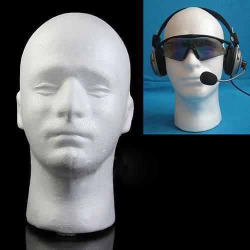 Male Mannequin Styrofoam Foam Manikin Head Model Wig Glasses Hat Display Stand Home & Garden