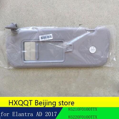 New Sun Visor Inside Passenger Right Gray for HYUNDAI 2017 Elantra AD Sun Visor Insider Driver Left Gray 85220F0100TTX 85210F010