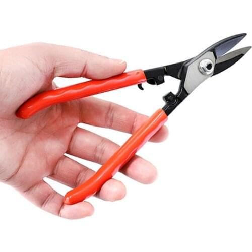 7\" Metal Sheet Shears Steel Straight Head Tin Snips Scissor for Metal Iron Sheet B2QB