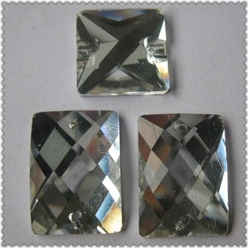 Flat back crystal glass rhinestone ;10*10 flat back crystal glass beads sew on shiny stone china wholesale price free shipping