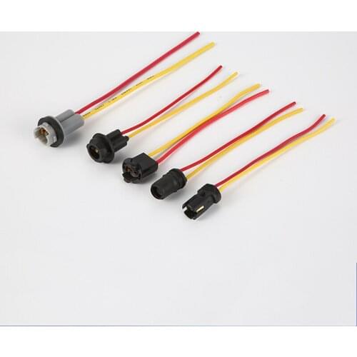 Various Type T10 Bulb Socket W5W Adapter Lamp Holder Wiring Connector For LED Light Base Universal Car Motorcycle Accessories