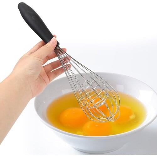 Egg Beater Stainless Steel Hand Whisk Mixer for Eggs Cream Baking Flour Stirrer Egg Tools Nonslip Egg Stiring