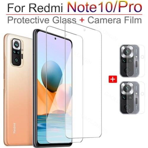 Protective Glass for Xiaomi Redmi Note10 Pro Full Cover Screen Protector Redmi Note 10Pro Not 10 Pro Max Armor Glass Camera Film