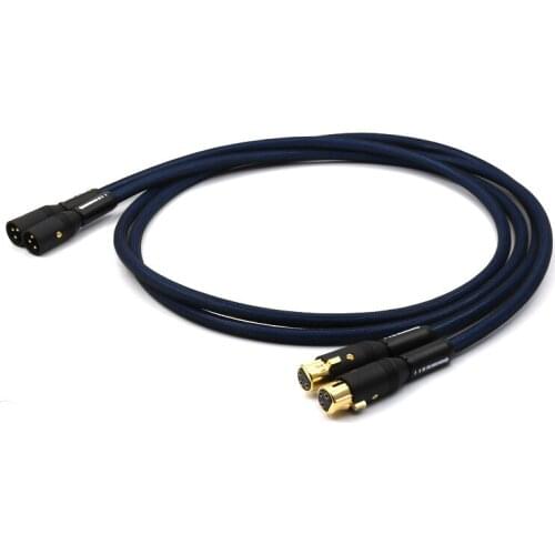 1 Pair hifi audio G5 SQ-88B 5N OFC pure copper silver plated 2 XLR Male to 2 XLR Female interconnect Cable