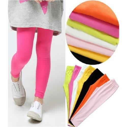 3psc/lot Spring Summer Ultra Thin Modal Candy Colour Girls Ninth Pants Breathable Bottoming Absorb Sweat Comfortable Skinny Pant