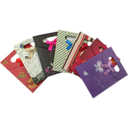 36pcs Mix Color Kraft Paper Gift Bags for Wedding Party Gifts Packaging Bag 12.5x16.5cm F80