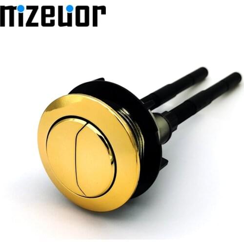 38mm Dual Flush Toilet Tank Gold colour Button Round shape Toilet Push Buttons Bathroom Accessories