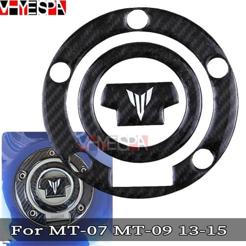 3D carbon fiber fuel tank cap sticker tank pad sticker for Yamaha sticker MT-07 MT-09 13-15 MT