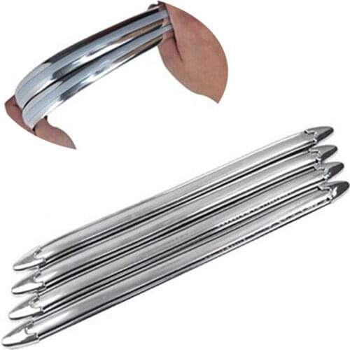 4Pcs/Set Car Body Anti-scratch Bumper Protector Guard Decor ABS Strips Brand New High Quality