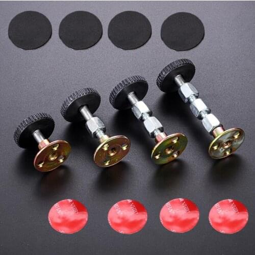 4Pcs Adjustable Threaded Bed Frame Anti-Shake Tool, Telescopic Support for Room Wall, Bedside Headboards Anti-Shake Fixer
