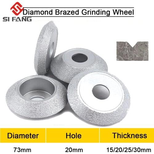 75MM Diamond Grinding Wheel Vacuum Brazed Diamond Wheel Grinding Disc For Grinding Quartz Stone Marble Granite Ceramic Glass New