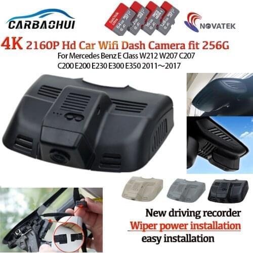 4K 2160P Plug and play Car Video Recorder Dash Cam Camera For Mercedes Benz E Class W212 W204 W207 C207 C200 E200 E230 E300 E350