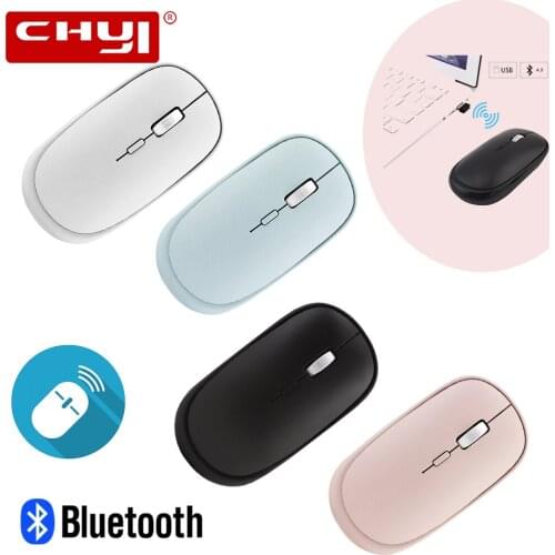 2.4G Wireless Mouse Bluetooth Mouse Portable Dual Mode 1600 DPI Optical For PC Laptop Computer Mouse Gamer