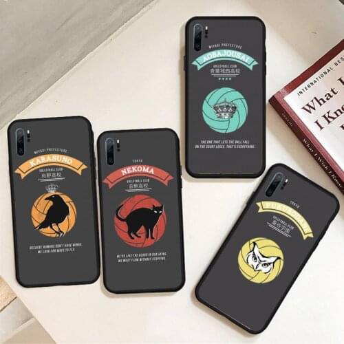 Karasuno Nekoma Phone Case For Huawei honor Mate P 9 10 20 30 40 Pro 10i 7 8 a x Lite nova 5t