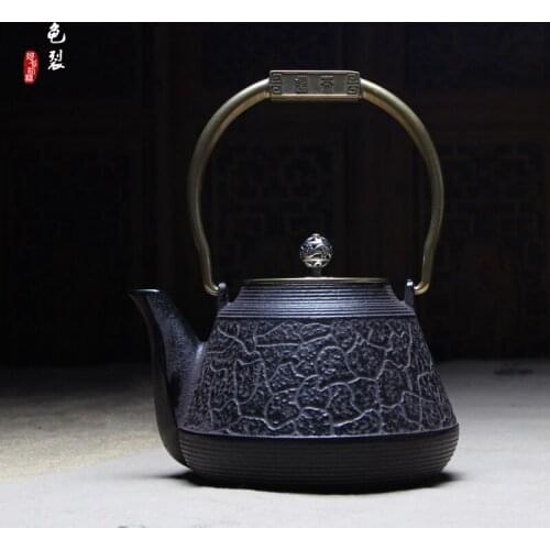 Cast iron pot The kettle iron teapot 1300 ml