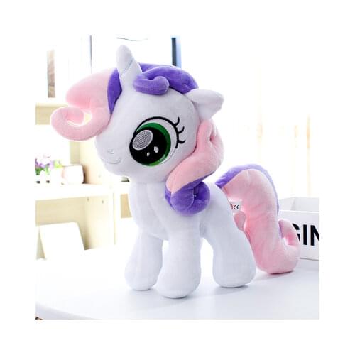 Unicorn Sweetie Belle Horse Plush Doll Stuffed Animals Kids Toys 10" 25CM