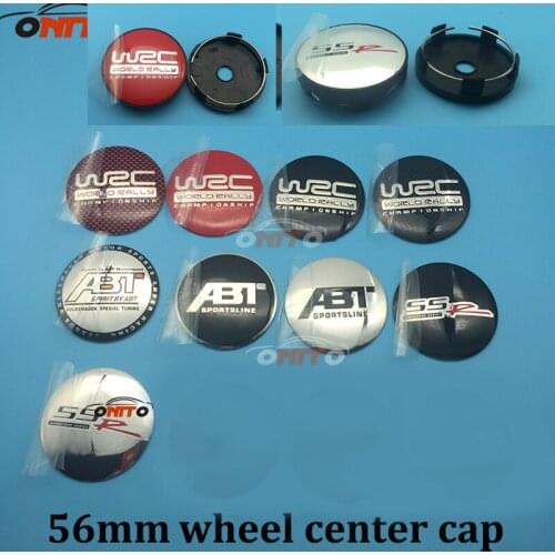 4pcs/lot for WRC ABT SSR Logo 60mm Car Wheel Center Hub Cap Emblem Wheel Dust-proof Emblem Covers Car Styling auto accessories