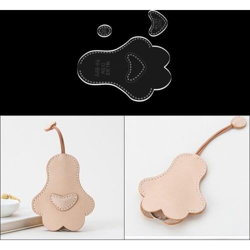Keychain Ornament Making Mould, DIY Decoration Acrylic Template, Sewing Stencil Making Pattern, DIY Leather Craftwork Supplies