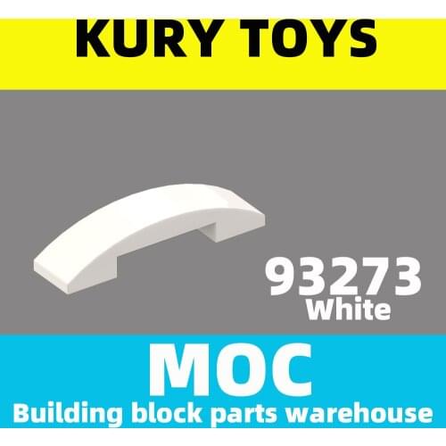 Kury Toys DIY MOC For 93273 Building block parts For Slope, Curved 4 x 1 Double