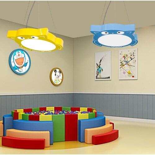 Shop mascot creative owl cartoon child fun color led cute cute childrens clothing store kindergarten chandelier