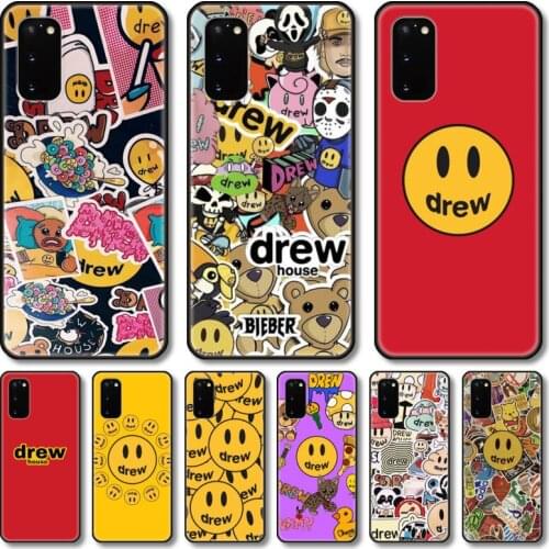Lovely cute smile Phone Case For Samsung Galaxy Note S 21 20 10 9 8 E Lite FE UW Ultra 5G PRO Black Shell Cover