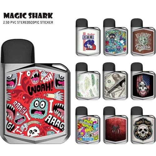 Fashion Leaf Spider Skull 3M PVC Case Cover Sticker Film for Uwell Caliburn Koko Prime Skin Tape for Caliburn Koko Prime