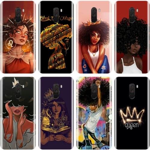 Queen Afro Melanin Poppin Black Girl Soft Silicone TPU Phone Case For redmi note 5A 6 7 8 Pro 4A 4X 5 5Plus 6 6A Cover Shell