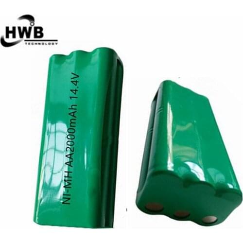 HWB 2PCS 14.4v AA 2000mah Nimh battery pack fo Papago S30C M606 intelligent sweeping robot VONE T285D cleaner