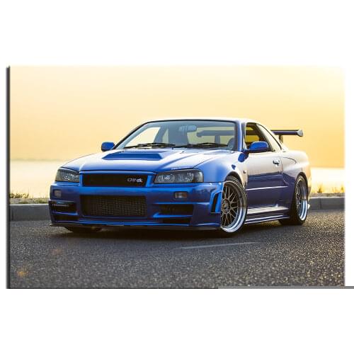 Nissan Super Car Poster Canvas Cloth Fabric Print for Home Decor Wall Art Pictures For Living Room Canvas Painting