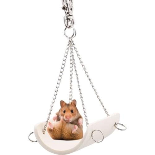 Newest Hot Sale Pet Hamster Toys Swing For Hamster Bamboo Swing Bamboo Swing Small Hamster Swing Environmental Health