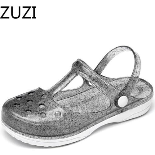 ZUZI 2020 New Womens Sandals Baotou Hole Shoes Nurse Shoes Beach Shoes Jelly Sandals and Slippers Factory Direct Sales