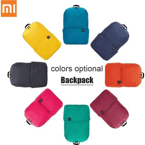 Original Xiaomi Mi Small Backpack 10L Bag Colorful Urban Leisure Sports Bags Men Women Travel Knapsack Unisex For Gift