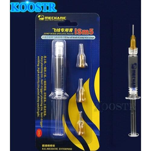 MECHANIC ism5 Solder Paste for Mobile Phone Maintenance Flying Wire Fly line jump wire Fingerprint Flight Line Filling Points